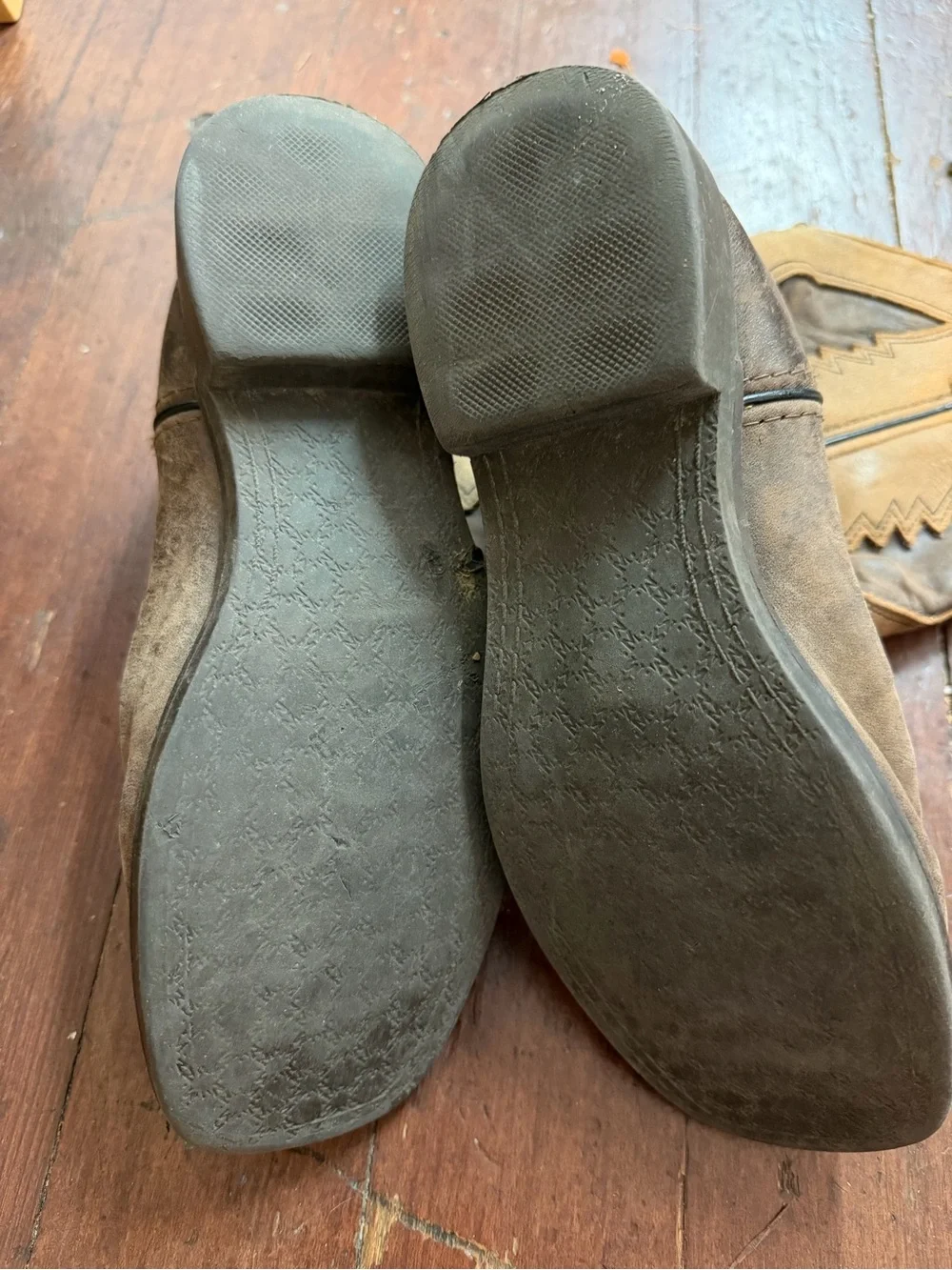 Youth Brown Leather Western Cowboy Boots